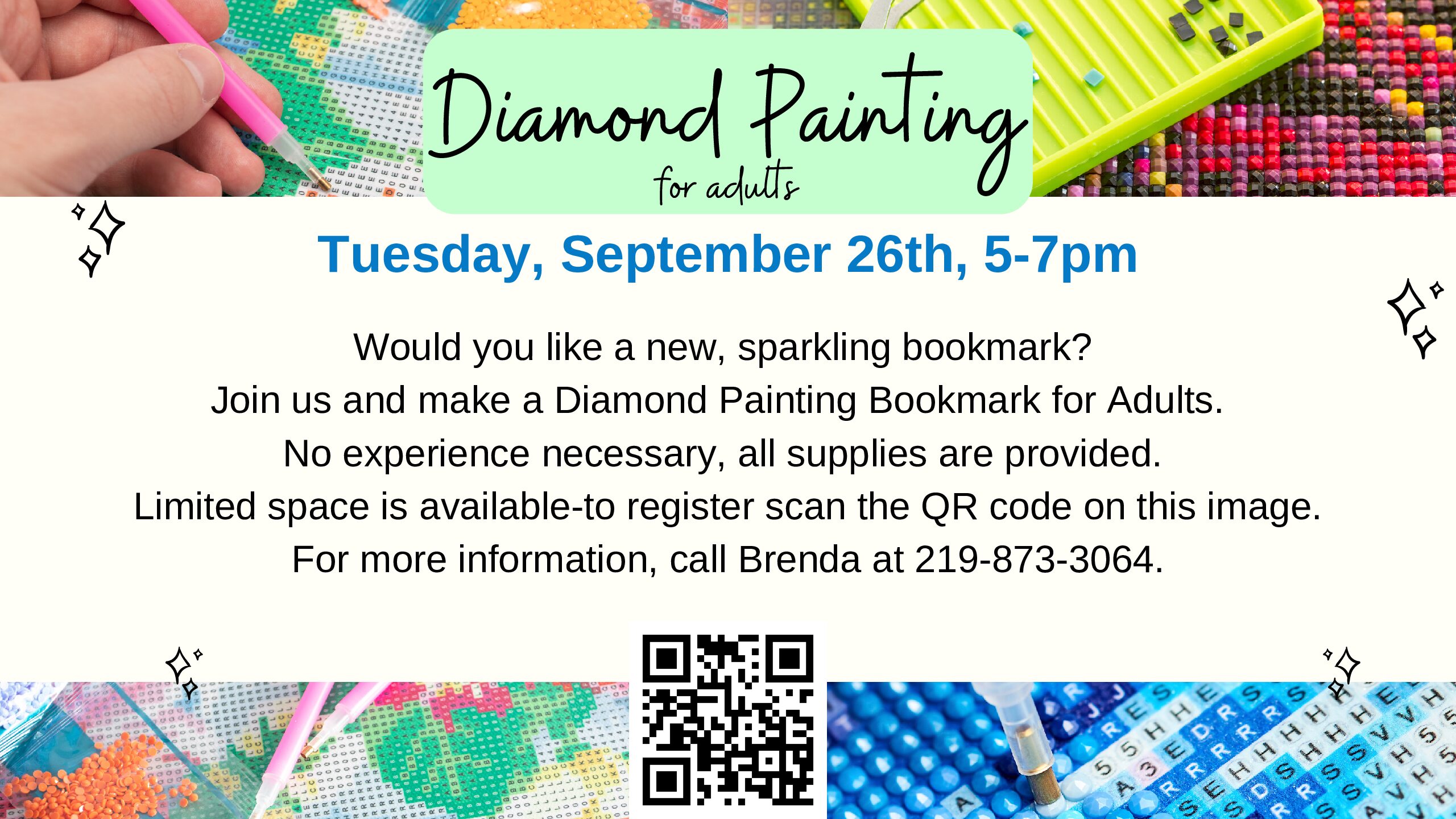 Diamond Painting for Adults  Taylor County Public Library