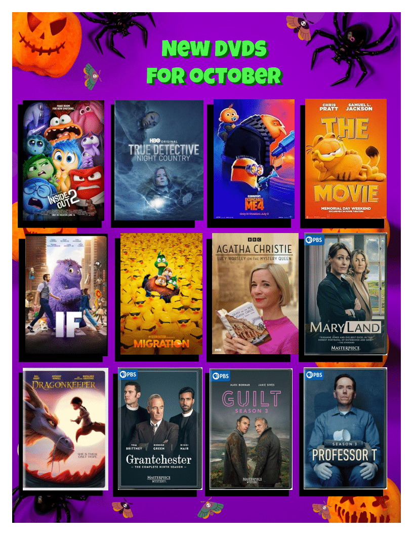 New DVDs for October